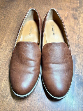 Indigo Rd. Hani Brown Faux Leather Loafer Flats Size 8M
